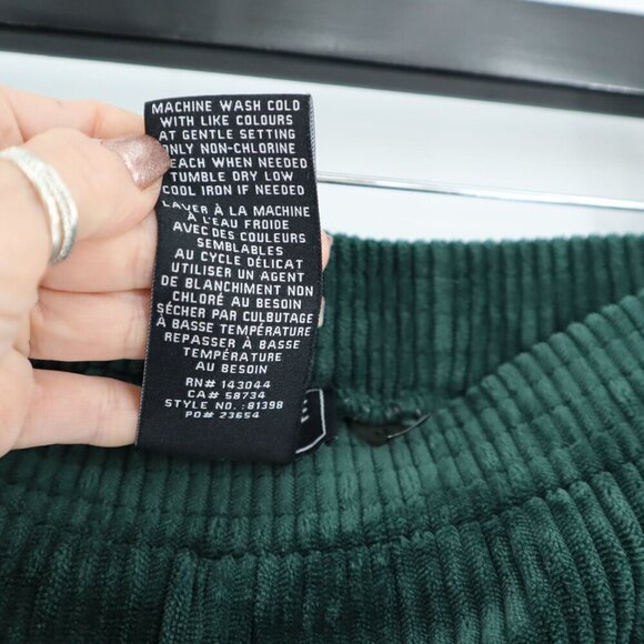 Bagatelle Green Corduroy Flare Pants Womens M Retro Hippie Boho 70's Bohemian - Picture 7 of 9